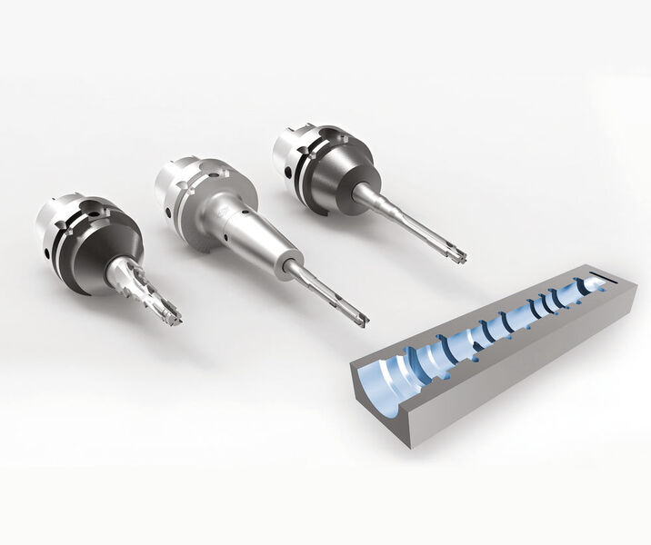 Mapal has developed multi-bladed PCD tools with permanently brazed cutting edges. (Source: Mapal)