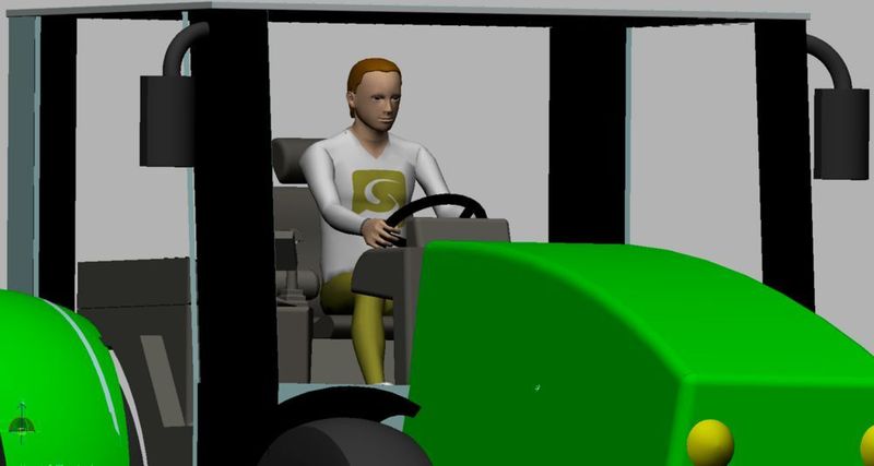 Ramsis zählt zu den führenden digitalen Menschmodell für die Simulation des Fahrers und weiterer Insassen in Fahrzeuginnenräumen. (Human Solutions)