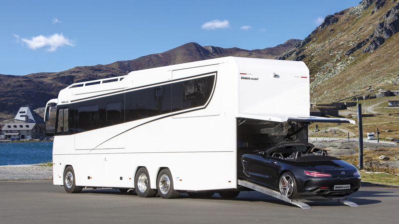 Die großen Motorhomes von Variomobil zählen wieder zu den Publikumsmagneten. (Bild: Variomobil)