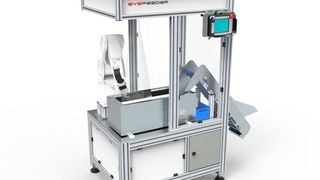 Die Zuführanlage Eyefeeder bildet einen weiteren Messeschwerpunkt am Stand von Denso Robotics. (Bild: Denso)