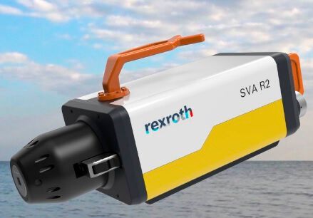 Viel beachtet und mti dem Hermes Award 2021 ausgezeichnet ist der sogenannte Subsea Valve Actuator SVA R2 von Bosch Rexroth. Er findet seinen Einsatz auf dem Meeresgrund, wo er Ventile sicher öffnet und schließt. Er gilt als Unterstützer gegen den Klimawandel.(Bild:  Bosch Rexroth)