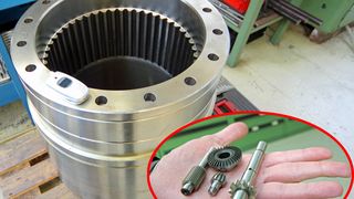 Die Bandbreite der darstellbaren Zahnraddurchmesser reicht von 15 bis 1600 mm. (Bild: Klaus Vollrath)