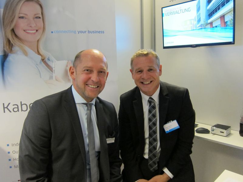 (l.) Thomas Kirschke und Jürgen Herzog, LANCOM (Bild: IT-BUSINESS)
