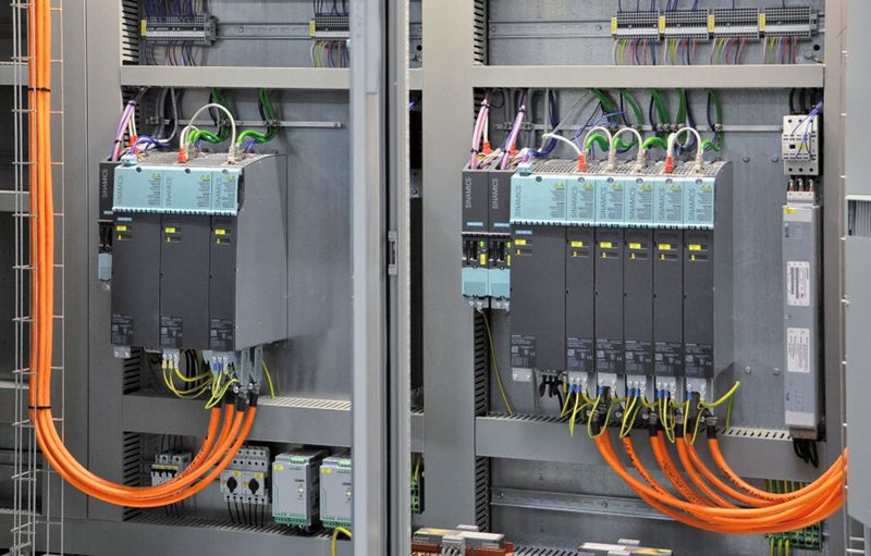 Bild 4: Das modulare Antriebssystem Sinamics S120 sorgt bei den Antrieben für Gleichlauf und präzise Produktionsgeschwindigkeit. (Bild: Siemens)