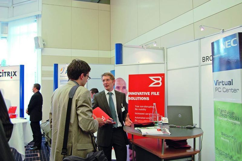 Alles zum Thema File-Virtualisierung konnten Besucher am Brocade-Stand erfahren. (Archiv: Vogel Business Media)