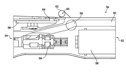 Ein Strömungsventilpositionssensor für eine elektrochirurgische Vorrichtung.(Bild:  DPMA)