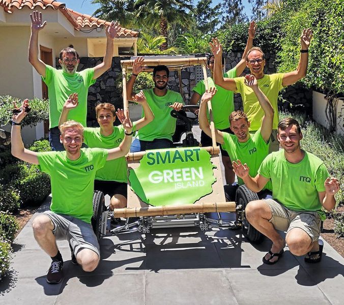 Der Prototyp für das „Bamboo Solar Car“ entstand während des Makeathons im letzten Jahr ... (ITQ GmbH)