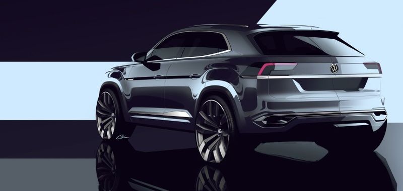 Volkswagen auf Detroit Motor Show: Präsentation der Studie Cross Coupé GTE (Bild: Volkswagen AG)