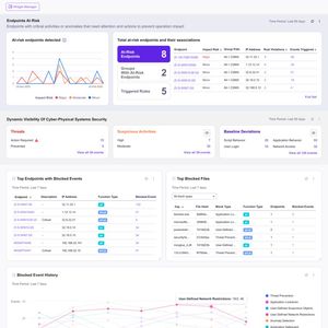 Das Stellar-Dashboard informiert übersichtlich über den Status der OT-Sicherheit.(Bild:  TXOne Networks)