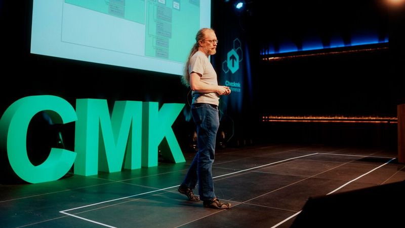 Spannende Einblicke in das Monitoring der Trading & Clearing-Infrastruktur mit CheckMK gab Jens Kühnel von der Deutschen Börse. (Bild: CheckMK)