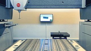 A 3D-measuring machine made of granite – one of the test specimens of cementious Nanodur concrete. (Durcrete)