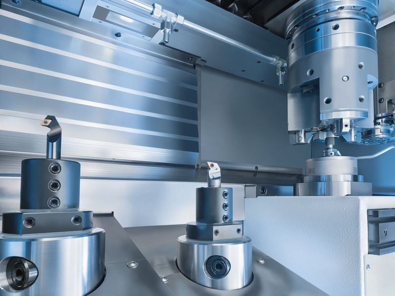 Drehen und Schleifen: Komplettbearbeitung auf einer VLC 100 GT (Bild: Emag)