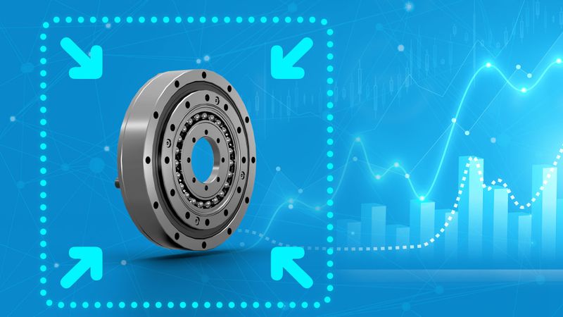 Die neuen Wellgetriebe haben größere Leistung bei gleicher Bauform. (Bild:  Nabtesco Precision Europe / MH - stock.adobe.com)