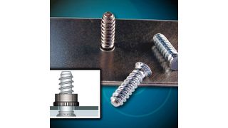 Die PEM Senkkopf-Einpress-Gewindebolzen mit X-Press Gewinde eignen sich für eine schnelle Montage mit Kunststoff-Befestigungselementen. (Bild: Penn Engineering)