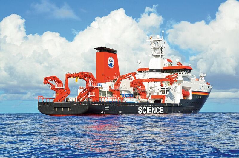 Die Tiefsee-Expedition fand 2016 mit dem Forschungsschiff Sonne statt.