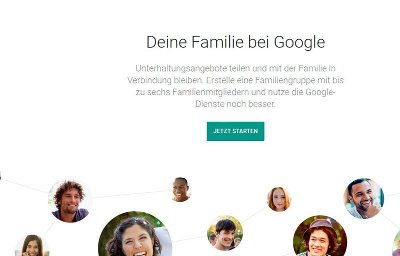 Die Erstellung einer Familiengruppe wird über einen Assistenten durchgeführt und ist auch ohne Google One möglich. (Joos/Google)