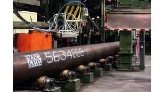 Der Elektro-Signierblock Rea Jet ST Sre-10 erzeuge mit elektrisch angesteuerten Signierköpfen eine sehr große, gut lesbare Beschriftung mit einer Schreibhöhe bis zu 206 Millimeter.  (Bild: Rea)