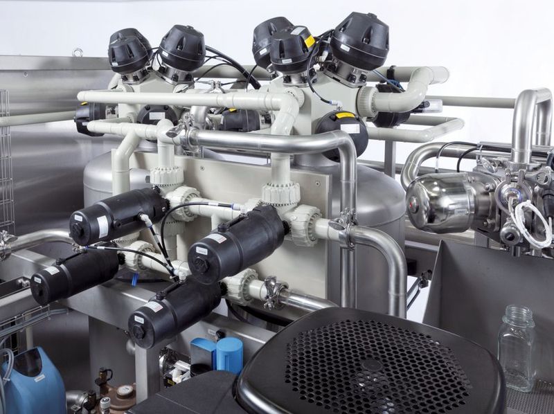 Progressive softening controls with multi-block valves  (BWT)