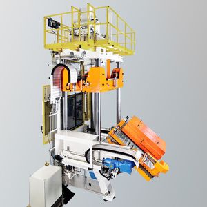 Die Schiebe-Kipp-Tisch-Presse vom Typ SEP22 war die erste, die bei KUKA von einem hydraulischen Schwenkantrieb am Tisch auf die neuen Planetengetriebemotoren von Flender umgerüstet wurde.