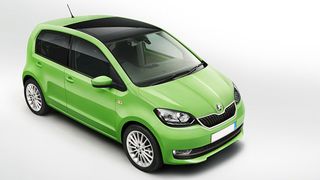 Skoda frischt den Citigo auf. Das Facelift zeigt der Automobilhersteller auf dem Automobilsalon in Genf. (Skoda)