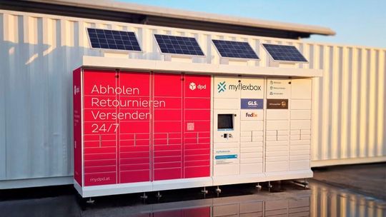 Der Myflexbox-Standort in der Bayreuther Straße befindet sich ganz in der Nähe der deutschen DPD-Unternehmenszentrale in Aschaffenburg.(Bild:  Myflexbox)