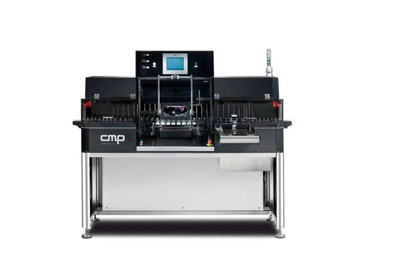 The SV model inspection machine is a semi-automatic machine for the inspection of liquid, lyophilized or powder products in ampoules, vials and cartridges or pre-filled syringes.  (Marchesini Group)