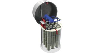 Der vollautomatisch arbeitende Silofilter entstaubt die Abluft aus druckpneumatisch befüllten Silos oder Behältern. (Bild: Infastaub)