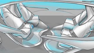 Studenten der Hochschule Reutlingen arbeiten ein Semester lang mit dem Automobilzulieferer Fischer Automotive Systems am Innenraum der Zukunft. (FH Reutlingen)