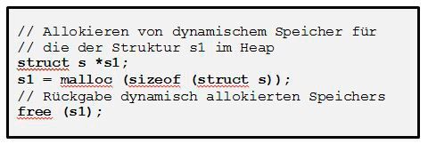 Bild 7: generelle Verwendung von malloc und free (IAR Systems)