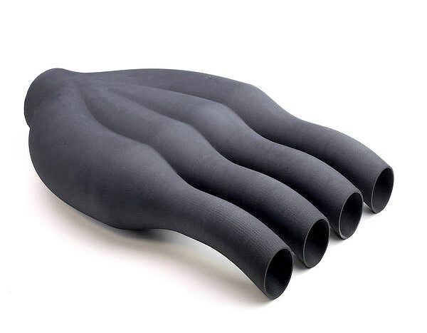 Ein weiteres Beispiel für ein technisches Bauteil, das man mit dem Werkstoff „Extreme Carbon Fiber+PA12“ von Weerg additiv fertigen kann. Das hier ist laut Weerg rund 300 × 300 × 600 Millimeter groß. (Weerg)