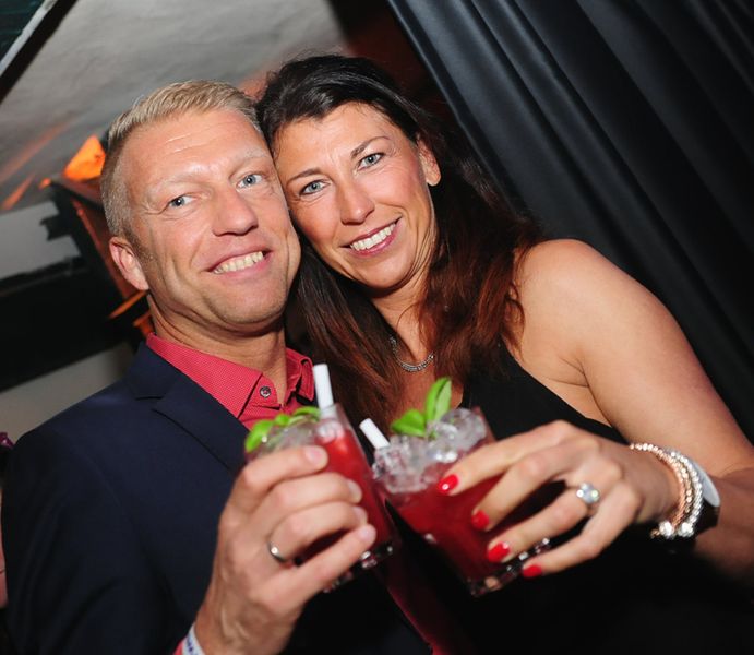 Oliver und Simone Rumpel genießen den Abend. (Bild: Herweck)