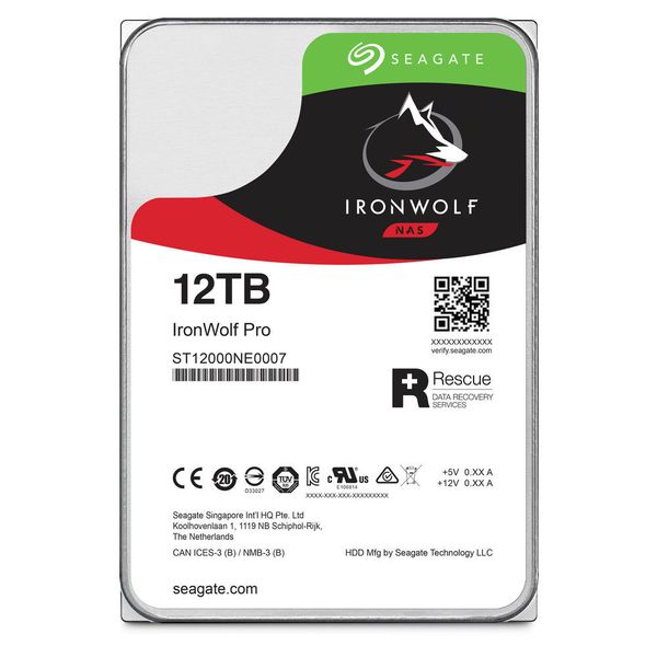 Die Pro-Variante der Ironwolf-NAS-HDD mit 12 TB Kapazität ist etwas schneller und wartet ebenso wie die Barracuda Pro mit einem Rescue-Datenwiederherstellungsdienst für zwei Jahre auf.   (Seagate)