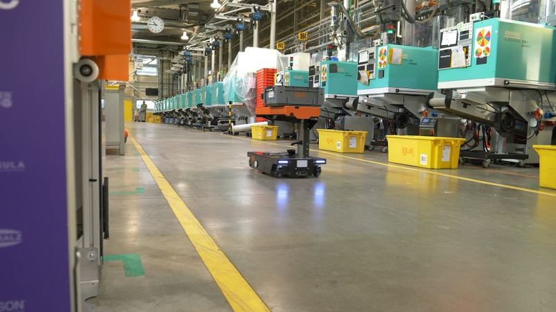 Der Rebel Move ermöglicht den kostengünstigen Einstieg in die Automatisierung von Logistikprozessen. (Bild:  Igus)