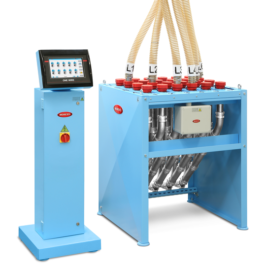 Manueller Kupplungsbahnhof mit RFID-Steuerung(Bild:  Moretto)
