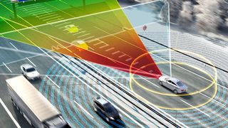 Frontkamera-Module verfügen über Heizelemente zum Entfernen von Beschlag, der sich der Windschutzscheibe bilden und die Sicht behindern könnte. (Continental)