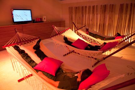 Relax-Zone beweist: IT-Monitore können auch entspannend wirken. (Archiv: Vogel Business Media)