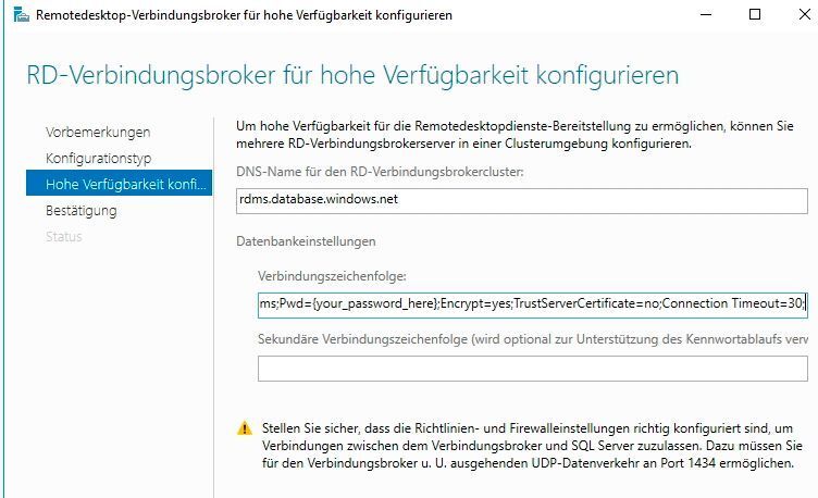 Remotedesktop-Server arbeiten in Windows Server 2016 auch mit Microsoft Azure zusammen, zum Beispiel zur Speicherung des Remotedesktop-Verbindungsbrokers. (Joos / Microsoft)
