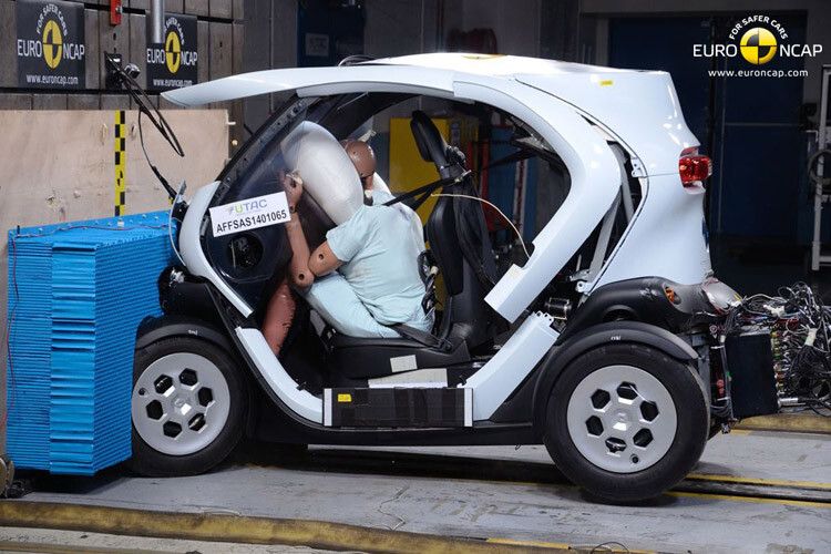 Den besten Wert erreichte der Renault Twizzy. (Foto: Euro-NCAP)