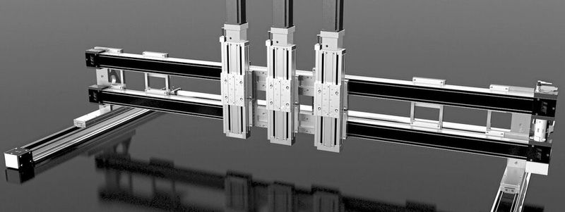 Mit leistungsstarken Linearsystemen lassen sich auch sehr spezielle Anforderungen optimal erfüllen – zum Beispiel mit einem 5-Achs-Modul.(Bild:  IEF Werner)