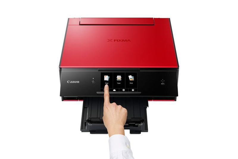 Der Touchscreen des Pixma TS9050 misst fünf Zoll. (Canon)