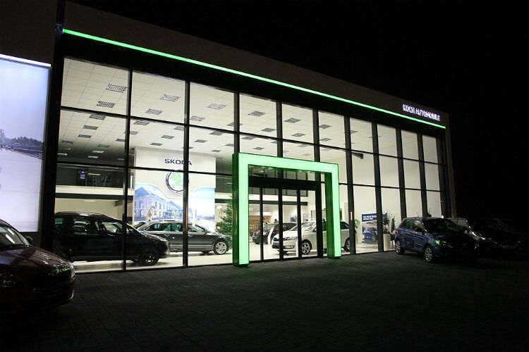 Ein Hingucker ist das neue Autohaus allemal, ....... (Foto: Koch Automobile)