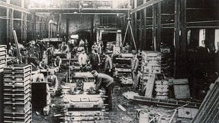 Die Gießerei von Rexroth in Lohr am Main vor rund 90 Jahren. (Bosch Rexroth)