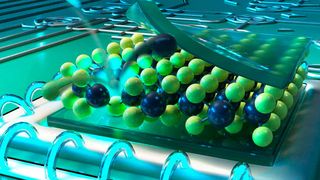 Es werde Lichtchen: Das hochpräzise Platzieren winziger Photonenquellen auf Chip-Substrat ist ein wichtiger Schritt in Richtung Quantencomputer. (Bild: Christoph Hohmann / MCQST)