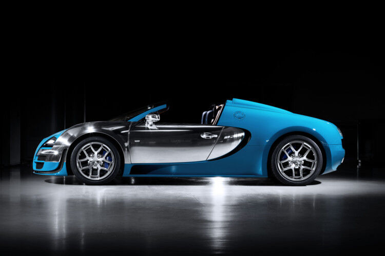 Die Aluminiumteile sind handpoliert und größtenteils mit Klarlack überzogen. Als Motoren-Basis dient auch dem Meo das Top-Modell Veyron 16.4 Grand Sport Vitesse mit 882 kW/1.200 PS. (Foto: Bugatti)