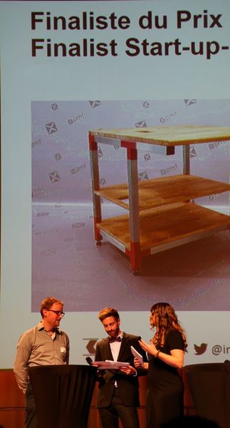 Cérémonie de remise des prix de l'innovation du canton de Fribourg: Les gagnants sont PMF System pour les startups et Frewitt pour la catégorie entreprise. (JR Gonthier)
