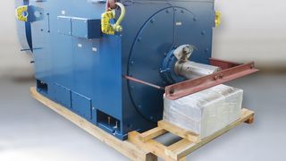 Einer von drei Reserve- und Ersatzmotoren mit Wellen aus besonders hartem Stahl, die Menzel Elektromotoren für ein türkisches Zementwerk gefertigt hat. (Bild: Menzel)