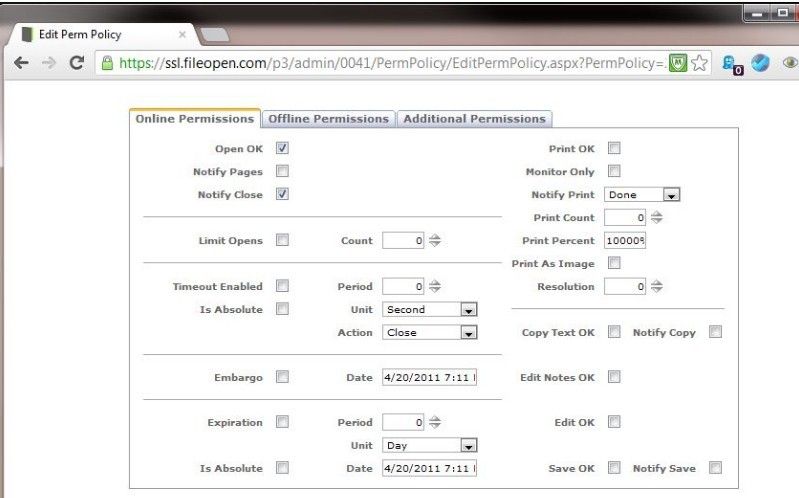 FileOpen speichert die definierten Berechtigungen in den Metadaten der Dateien. So lassen sich auch auf privaten Endgeräten die Zugriffe auf Dateien beschränken, um zum Beispiel die Übertragung in eine persönliche Cloud des Nutzers zu verhindern. (Bild: FileOpen Präsentation)