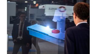 Digitale Exponate auf der AMB: Ausstellende Unternehmen machen ihre Lösungen für die moderne Metallzerspanung unmittelbar erlebbar. (Bild: Thomas Wagner)
