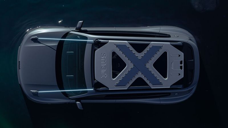 Das Dach ist in der smartypischen X-Form gehalten.  (Bild: Smart)