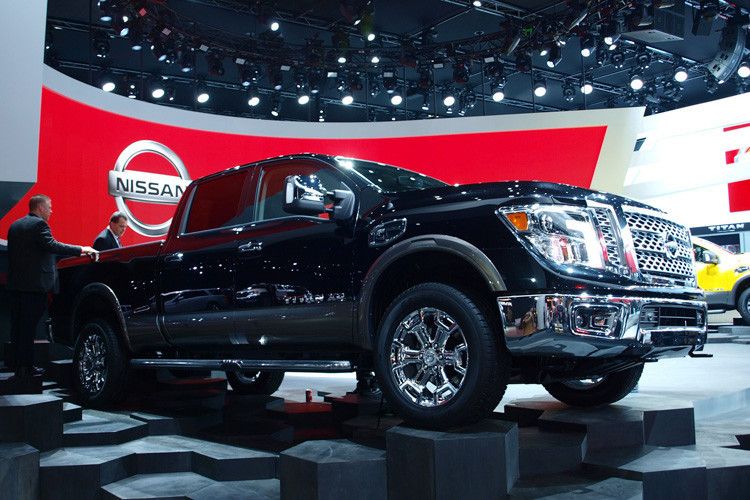 Nissan stellt den Titan vor, mit einem Fünfliter-V8-Turbodiesel von Cummins, der 310 PS leistet und 752 Newtonmetern Drehmoment auf die Kurbelwelle stemmt. (SP-X/Hanne Lübbehüsen)